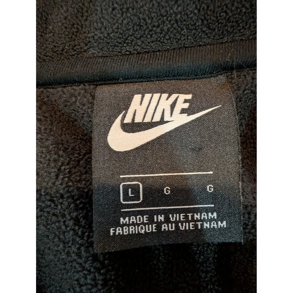 Nike NSW Winterized Polar Fleece Full Zip Hoodie Mens Large Black Windrunner